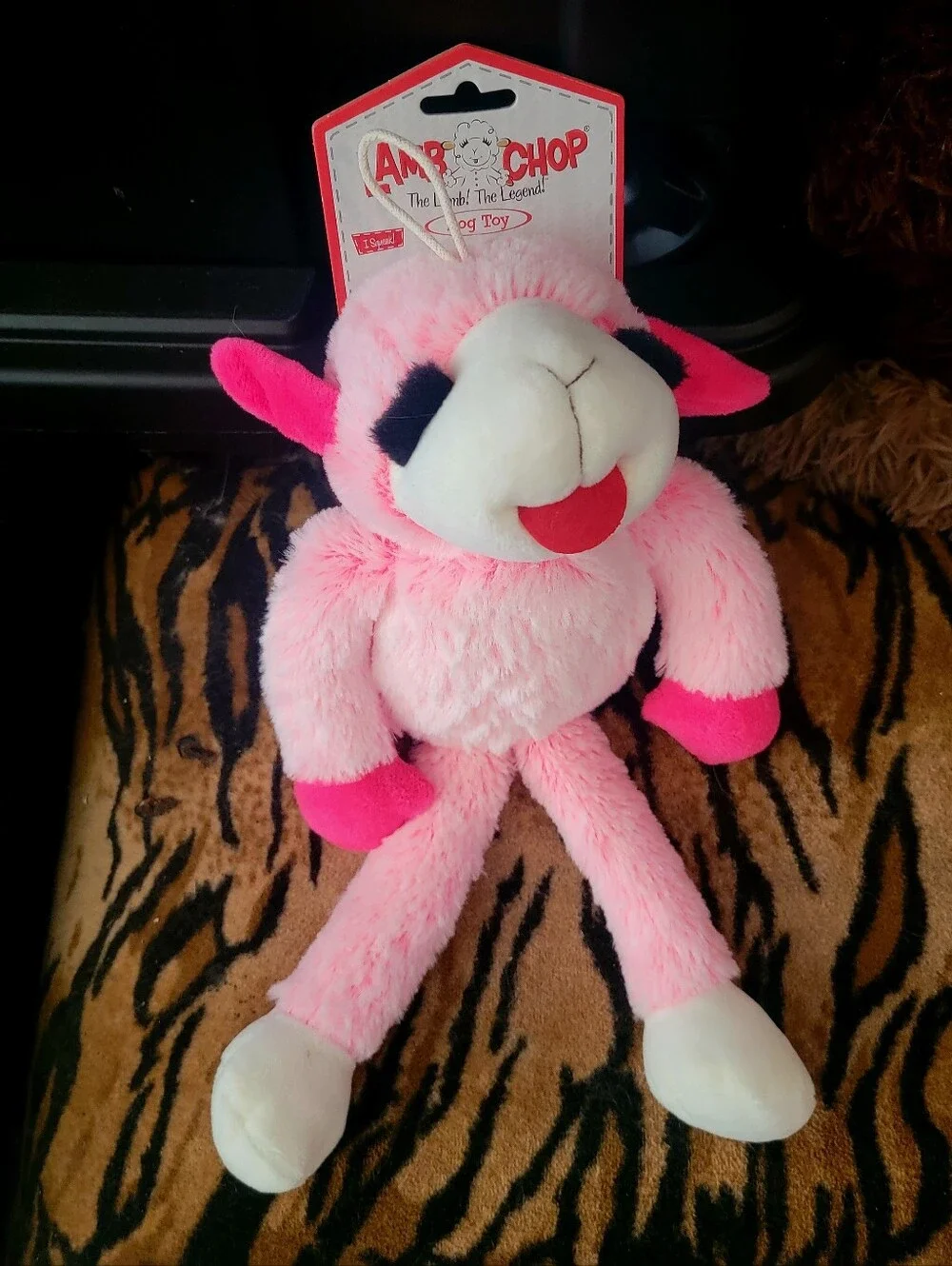 Lamb Chop Dog Pink Plush W Squeak Sm/med Sz. Ea.